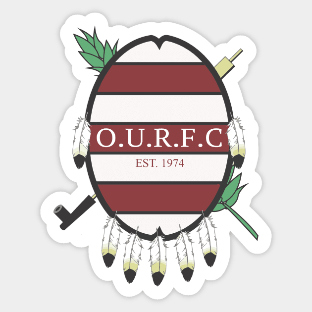 Oklahoma Rugby OURFC Sticker by University of Oklahoma Rugby